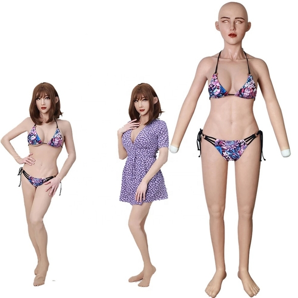 Factory Direct Supply Female silicone bodysuit One-piece With face mask Tight - Picture 5 of 6